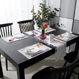 Date of Independence Day Statue of Liberty Table Flag And Table Mat Suit - LeobonZone