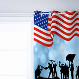 Independence day victory cheers soldiers window curtains - LeobonZone
