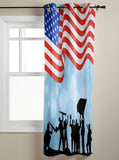 Independence day victory cheers soldiers window curtains - LeobonZone