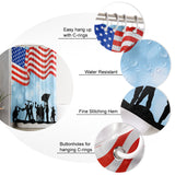 Independence day victory cheers soldiers Shower Curtain - LeobonZone