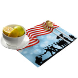 Independence day victory cheers soldiers Personalized Table Placemats