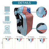 Independence day victory cheers soldiers Sharp Angle Table Runner Place Mats - LeobonZone