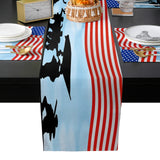 Independence day victory cheers soldiers Table Flag And Table Mat Suit - LeobonZone
