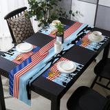 Independence day victory cheers soldiers Table Flag And Table Mat Suit