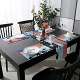 Independence day victory cheers soldiers Table Flag And Table Mat Suit - LeobonZone