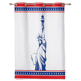 Pentagram goddess of Liberty window curtains - LeobonZone