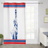 Pentagram goddess of Liberty window curtains