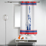 Pentagram goddess of Liberty window curtains - LeobonZone