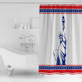 Pentagram goddess of Liberty Shower Curtain
