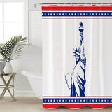 Pentagram goddess of Liberty Shower Curtain - LeobonZone