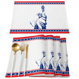 Pentagram goddess of Liberty Personalized Table Placemats - LeobonZone