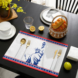 Pentagram goddess of Liberty Personalized Table Placemats - LeobonZone