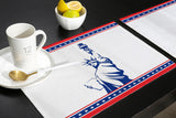 Pentagram goddess of Liberty Personalized Table Placemats - LeobonZone
