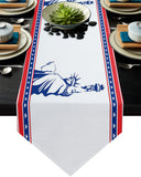 Pentagram goddess of Liberty Sharp Angle Table Runner Place Mats - LeobonZone