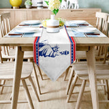 Pentagram goddess of Liberty Sharp Angle Table Runner Place Mats - LeobonZone