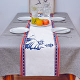 Pentagram goddess of Liberty Table Runner Place Mats - LeobonZone