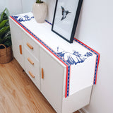 Pentagram goddess of Liberty Table Runner Place Mats - LeobonZone
