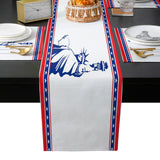 Pentagram goddess of Liberty Table Flag And Table Mat Suit - LeobonZone