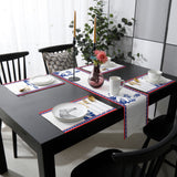 Pentagram goddess of Liberty Table Flag And Table Mat Suit - LeobonZone