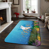 Ocean cartoon fish Sponge Rillet Rubber Rugs - LeobonZone