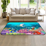 Ocean Cartoon Concert Sponge Rillet Rubber Rugs - LeobonZone