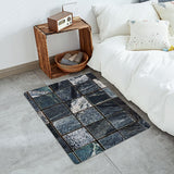 Ceramic tile marble texture Leather Doormat - LeobonZone