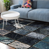 Ceramic tile marble texture Sponge Rillet Rubber Rugs - LeobonZone