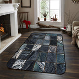 Ceramic tile marble texture Sponge Rillet Rubber Rugs - LeobonZone