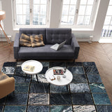 Ceramic tile marble texture Right Angle Felt Rugs - LeobonZone