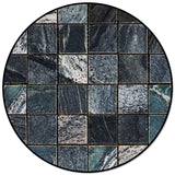 Ceramic tile marble texture Circular Felt Rugs - LeobonZone