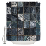 Ceramic tile marble texture Waterproof Durable Shower Curtain - LeobonZone