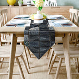 Ceramic tile marble texture Table Runner Place Mats Sharp Angle - LeobonZone