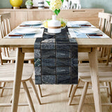 Ceramic tile marble texture Table Runner Place Mats - LeobonZone