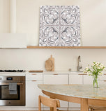 Bohemian tiles ethnic retro Canvas painting - LeobonZone