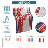 Independence day red building stars Table Runner Place Mats - LeobonZone