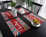 American Independence Day striped stars Personalized Table Placemats - LeobonZone