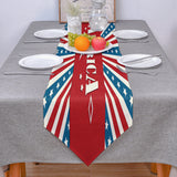 American Independence Day striped stars Sharp Angle Table Runner Place Mats - LeobonZone