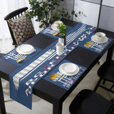 Independence Day American alphabet map flag Table Flag And Table Mat Suit - LeobonZone