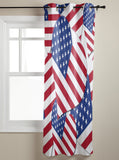 American flag of love Blackout window curtains - LeobonZone