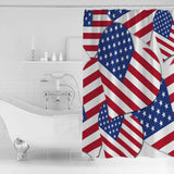 American flag of love Shower Curtain - LeobonZone