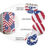 American flag of love Shower Curtain - LeobonZone