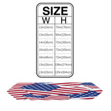 American flag of love Sharp Angle Table Runner Place Mats - LeobonZone