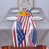 American flag of love Table Runner Place Mats - LeobonZone