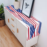 American flag of love Table Runner Place Mats - LeobonZone