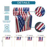 American flag of love Table Runner Place Mats - LeobonZone