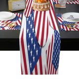 American flag of love Table Flag And Table Mat Suit - LeobonZone