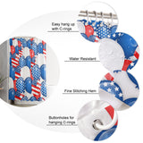 Balloon flag for independence day Shower Curtain - LeobonZone