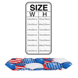 Balloon flag for independence day Sharp Angle Table Runner Place Mats - LeobonZone