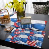 Balloon flag for independence day Table Flag And Table Mat Suit - LeobonZone