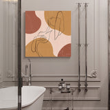Simple abstract line art modern fashion Canvas painting - LeobonZone